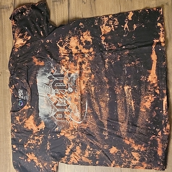 Liquid Blue | Shirts | Acdc Fully Custom One Of A Kind Acid Wash Shirt ...